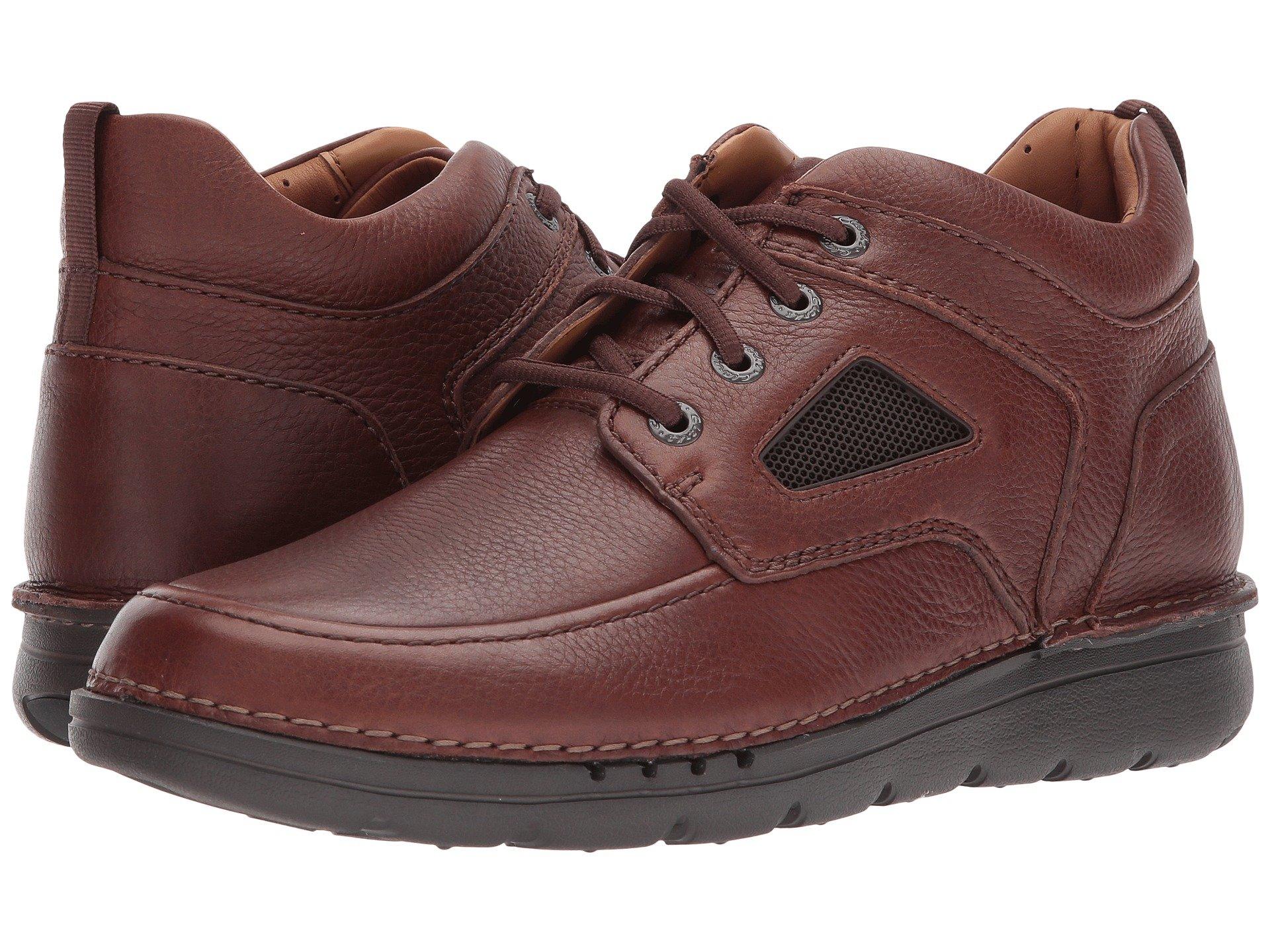 Clarks Unnature Mid, Brown Leather 
