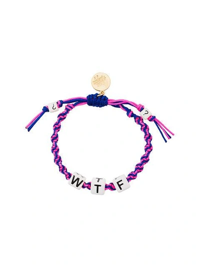 Shop Venessa Arizaga Wtf Bracelet - Pink & Purple