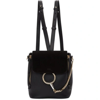 Shop Chloé Black Small Faye Backpack