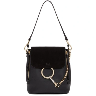 Shop Chloé Black Small Faye Backpack