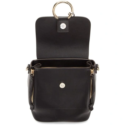 Shop Chloé Chloe Black Mini Faye Backpack In 001 Black