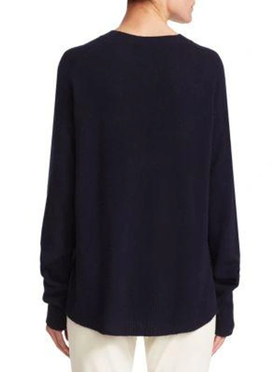Shop Theory Karenia Cashmere Pullover In Deep Navy