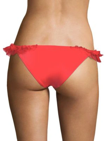 Shop Moré Noir Wings Slim Bikini Bottom In Red