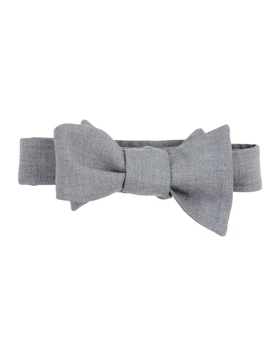 Shop Brunello Cucinelli Bow Tie In Grey