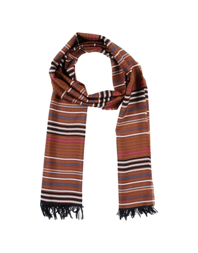 Shop Etro Oblong Scarves In Brown