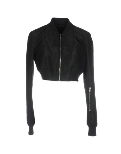 Shop Rick Owens Bomber In Black