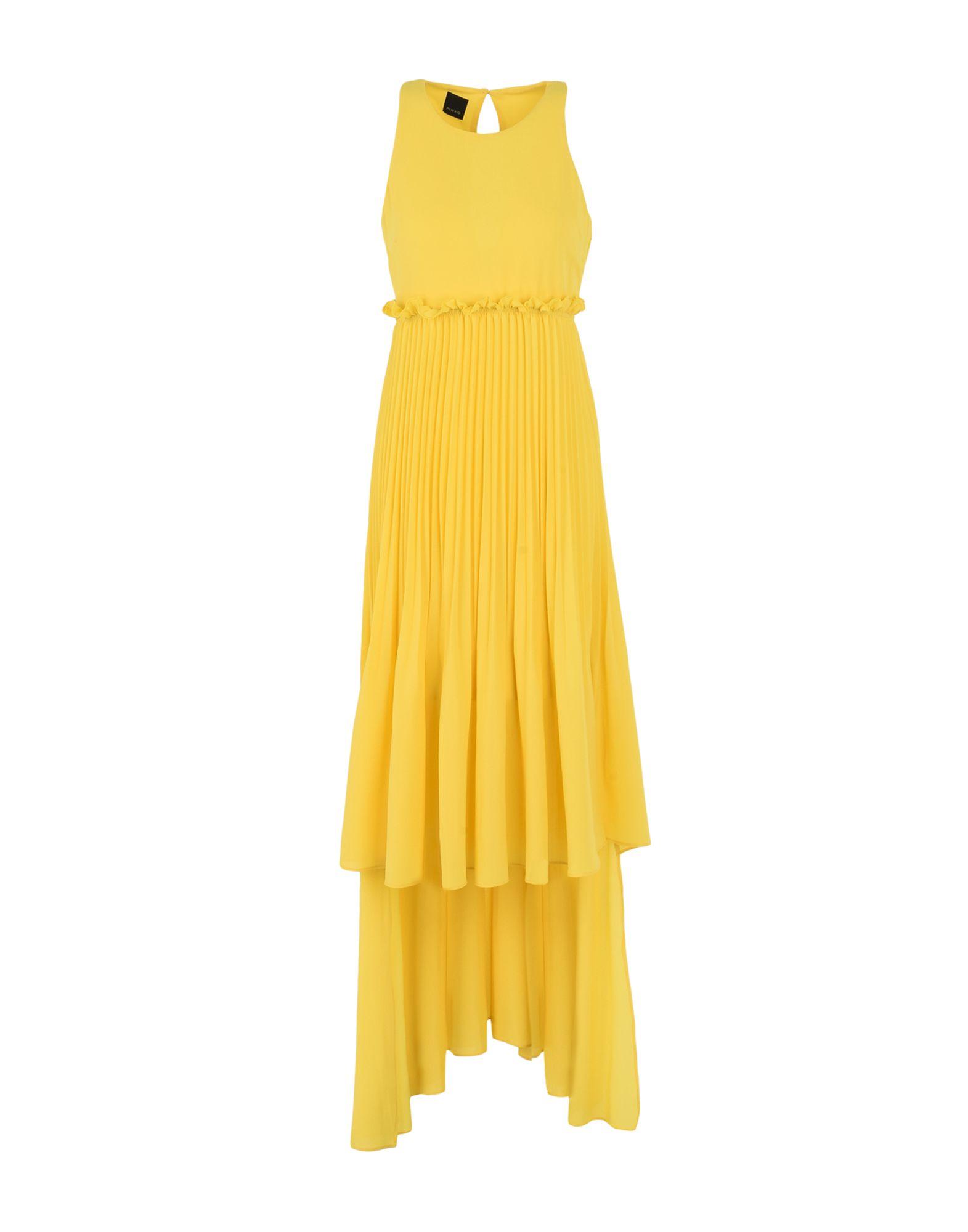 knee length yellow dress