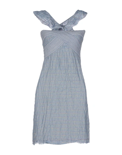 Shop Intropia Knee-length Dress In Sky Blue