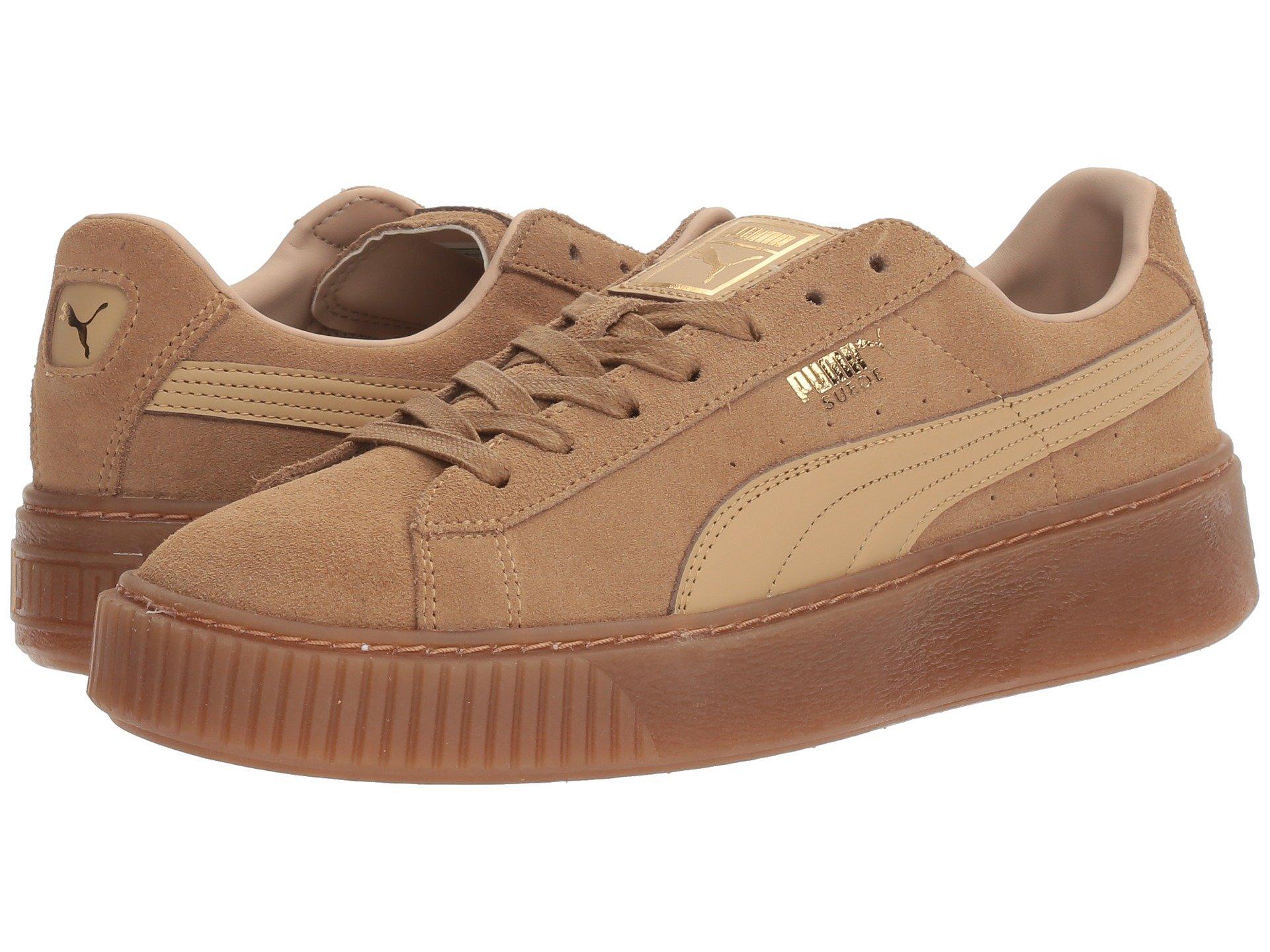 Puma Suede Platform Core In Oatmeal 