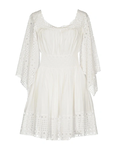 Shop Plein Sud Jeanius Short Dress In White