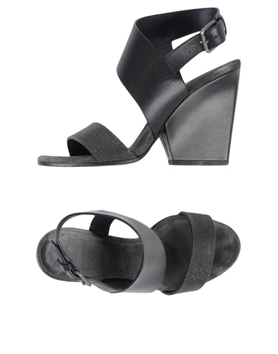 Shop Brunello Cucinelli Sandals In Black