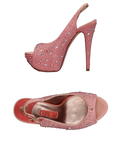 Shop Gina Sandals In Pink