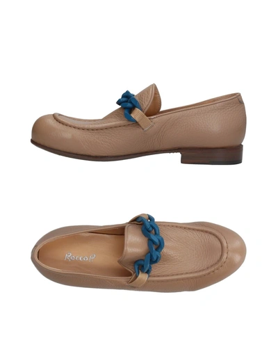 Shop Rocco P Loafers In Beige