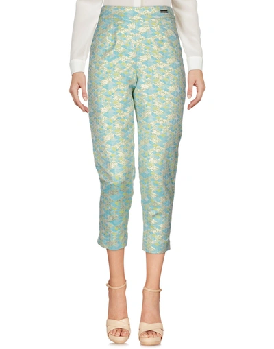 Shop Alessandro Dell'acqua Cropped Pants & Culottes In Light Green