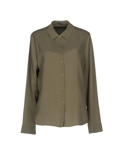 Shop Iris Van Herpen Silk Shirts & Blouses In Grey