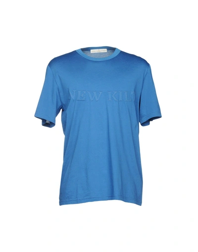 Shop Golden Goose T-shirts In Blue