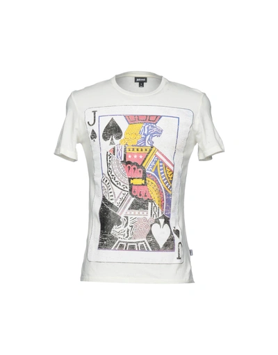 Shop Just Cavalli T-shirts In Ivory