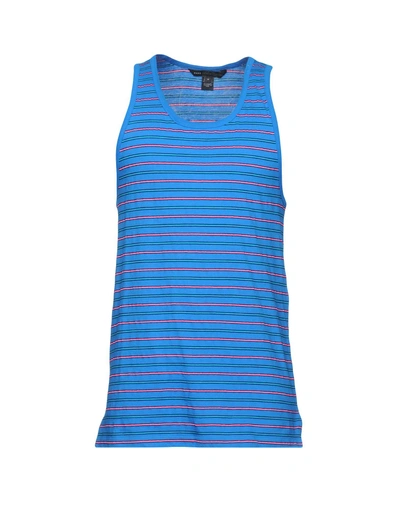 Shop Marc By Marc Jacobs Tank Tops In Blue