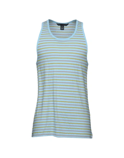 Shop Marc By Marc Jacobs Tank Tops In Sky Blue