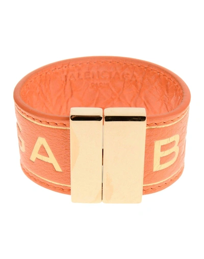 Shop Balenciaga Bracelet In Orange