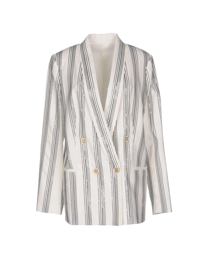 Shop Brunello Cucinelli Suit Jackets In White