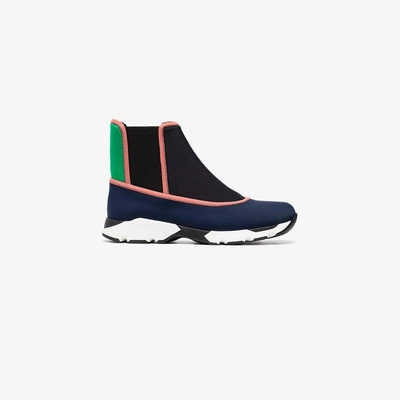 Shop Marni Multicoloured Neoprene Sock Sneakers