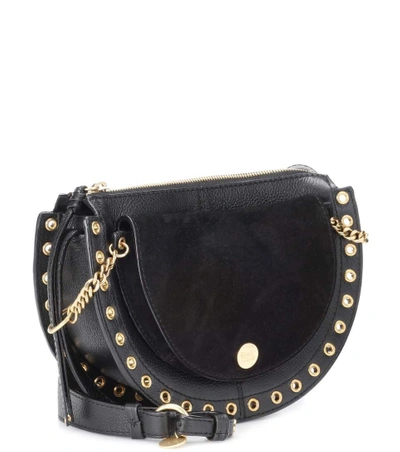 Shop See By Chloé Kriss Medium Leather Crossbody Bag In Black