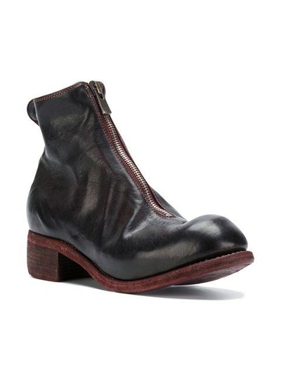 Shop Guidi Chunky Heel Ankle Boots
