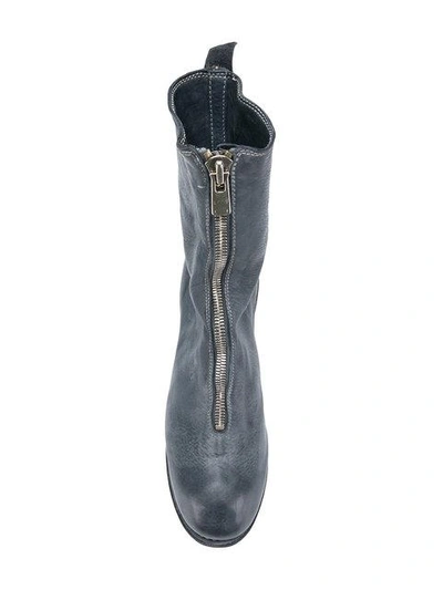 Shop Guidi Calf-length Boots - Grey