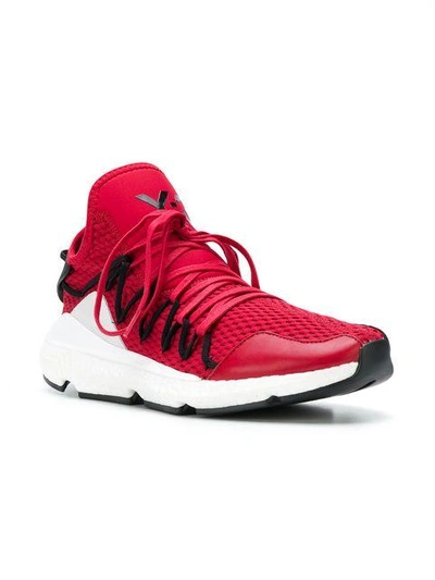 Shop Y-3 Kusari Sneakers In Red