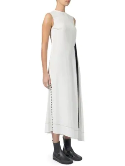 Shop Loewe Mandala Side Button Dress In White