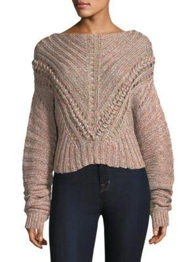 Shop Rag & Bone Roman Textured Pullover Sweater In Pink