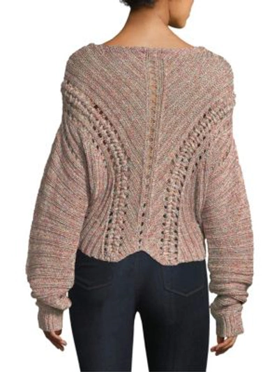 Shop Rag & Bone Roman Textured Pullover Sweater In Pink