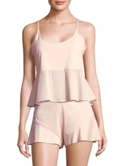 Shop Skin Lara Cotton Camisole In Powder Pink