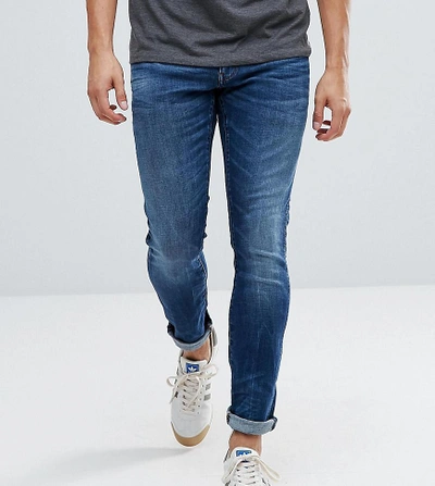 Shop G-star 3301 Deconstructed Super Slim Jeans Midwash - Blue