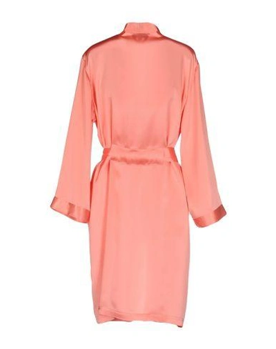 Shop Vivis Robes In Salmon Pink