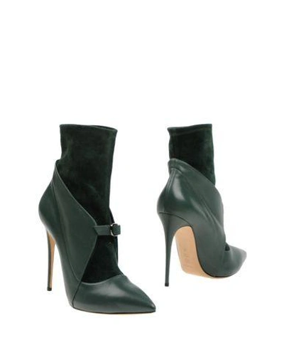 Shop Casadei Ankle Boot In Green