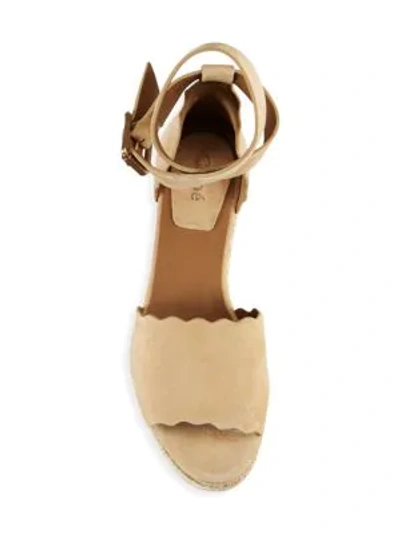 Shop Chloé Women's Lauren Ankle Wrap Espadrilles In Reef Shell