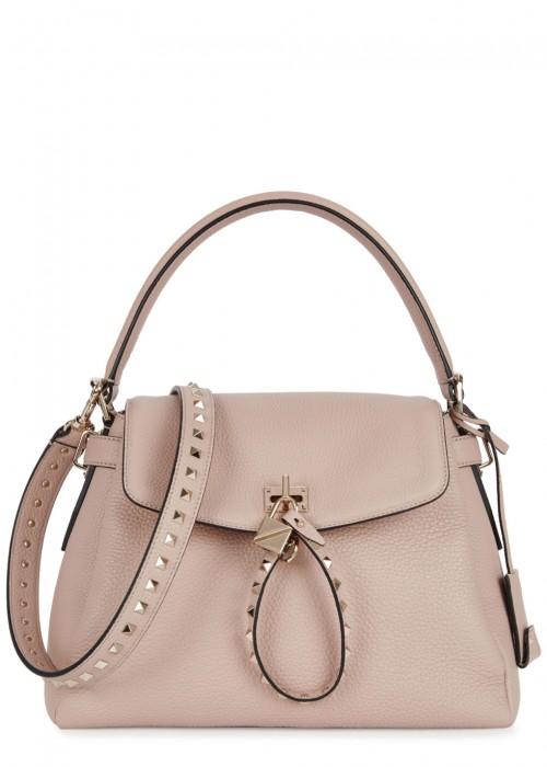 Valentino Garavani Twiny Blush Leather Shoulder Bag In Light Pink ...
