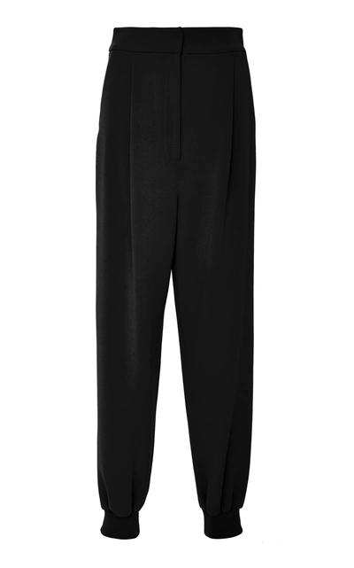 Shop Tibi High Waisted Pleat Pant In Black