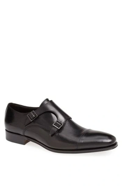 Shop To Boot New York 'grant' Double Monk Shoe In Parma Black