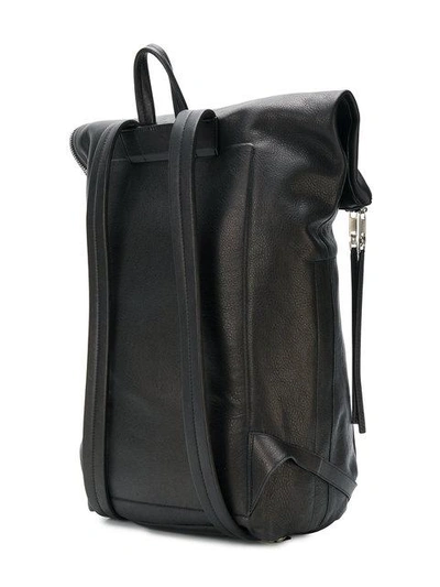 Shop Rick Owens Flap Backpack - Black