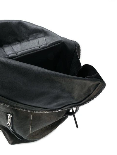 Shop Rick Owens Flap Backpack - Black