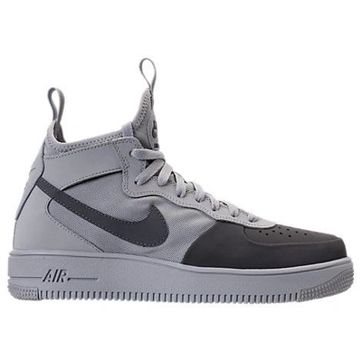 Nike Men's Air Force 1 Ultraforce Mid Tech Casual Shoes, Grey | ModeSens