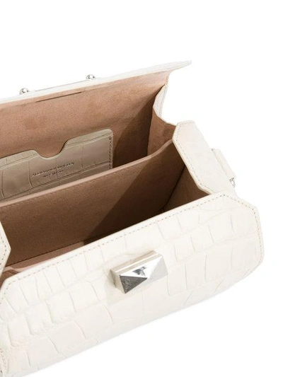 Shop Alexander Mcqueen Box Bag In 9007 White Bone