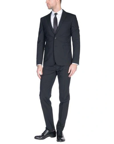Shop Dsquared2 Man Suit Black Size 44 Virgin Wool, Elastane