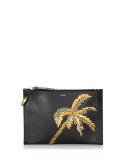 Shop A.l.c Leather Pouch In Black