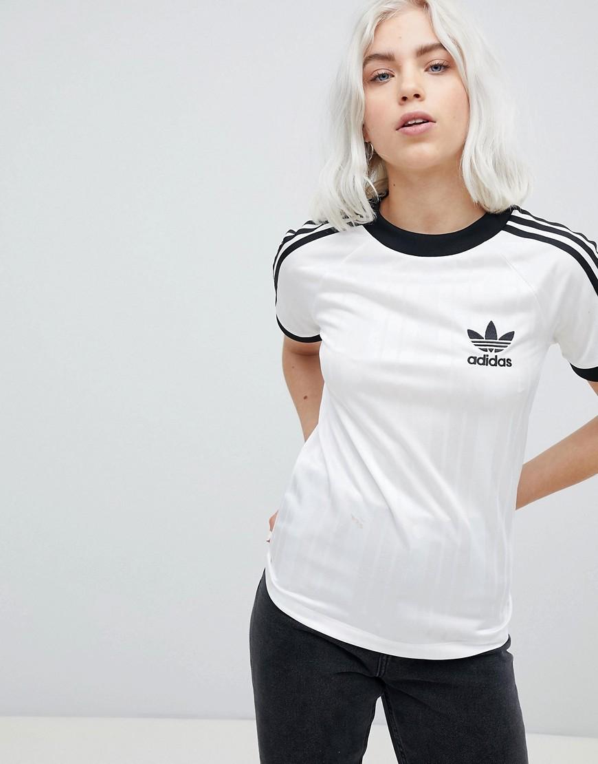 adidas originals three stripes tee