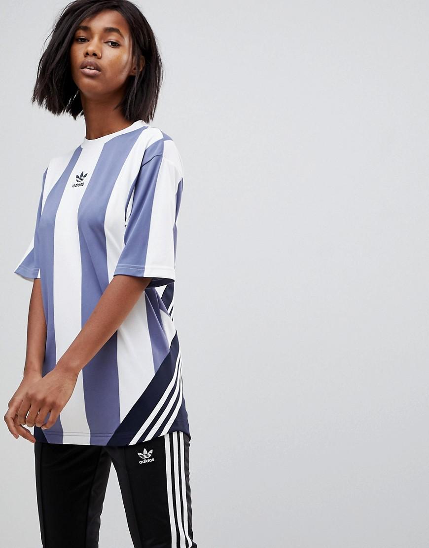 Adidas Originals Nova Goalie T-shirt In Blue And White - Blue | ModeSens