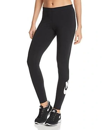 Shop Nike Leg-a-see Leggings In Black/white